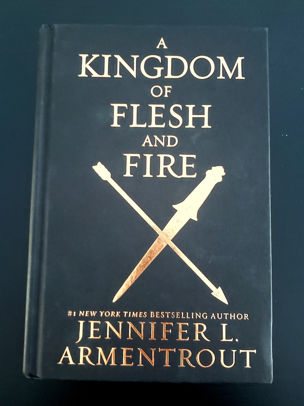 A Kingdom of Flesh and Fire - Black & Gold Hardcover Book 2 Of Blood And Ash